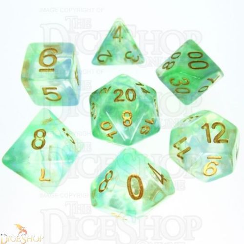 Sea Green LegendDice Pearl Dice Set